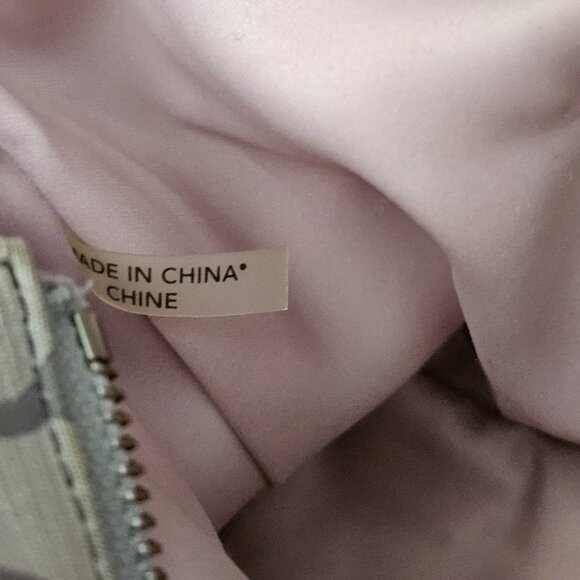 Coach Alexandra Signature Canvas Leather Trim Gray Large Shoulder Bag COA - Picture 5 of 14